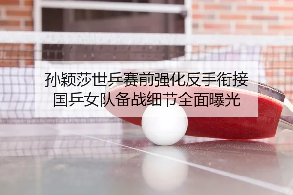 孙颖莎世乒赛前强化反手衔接 国乒女队备战细节全面曝光